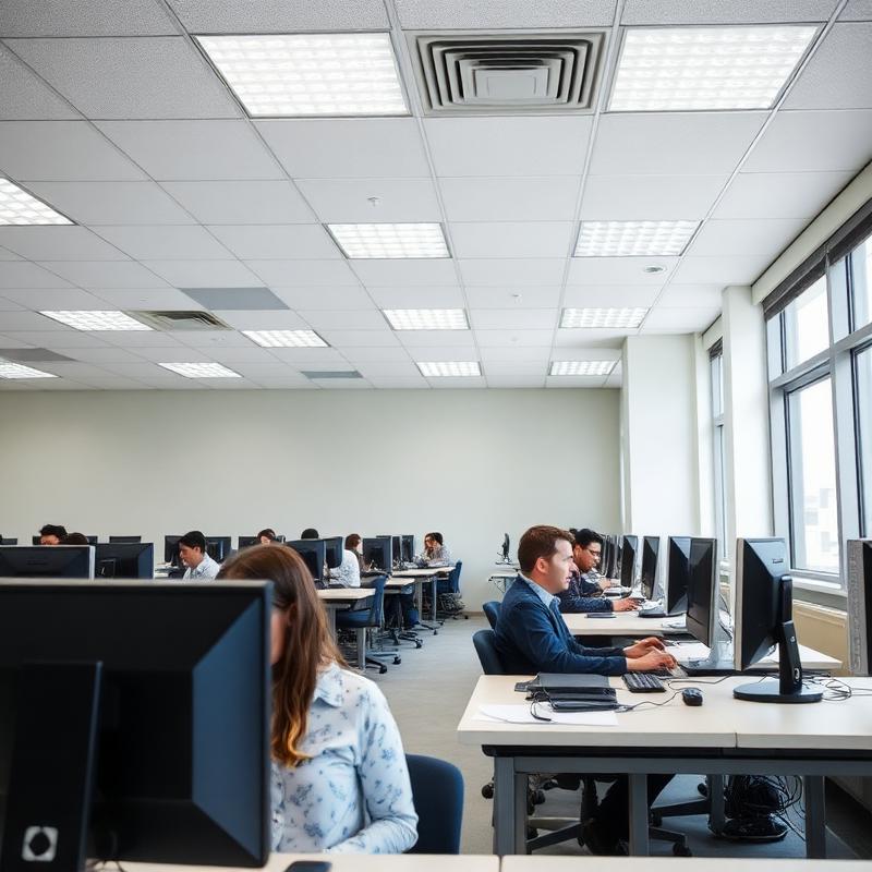 Modern computer training lab at CVPE